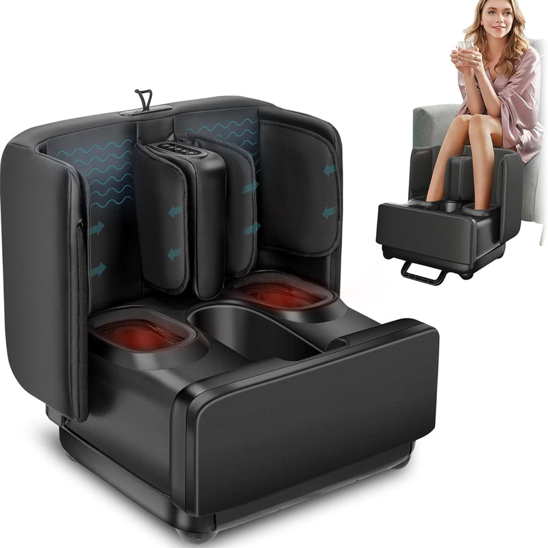 CL-5001 Electric Foot Massager with Rolling & Air Pressing Design Kneading & Heating Chair Feature for Leg Application
