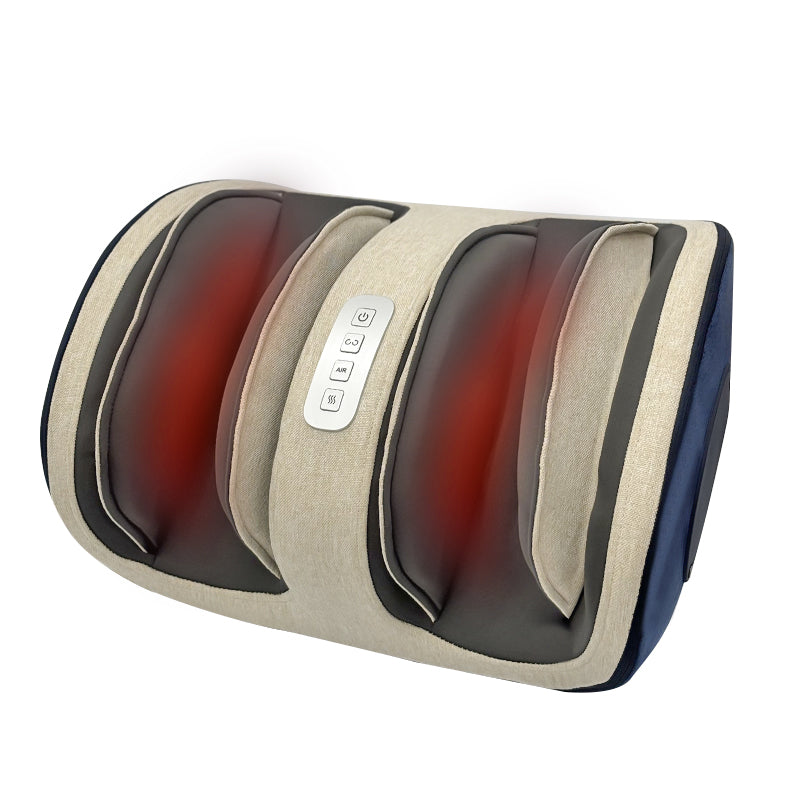 CL-1029 Electric Shiatsu Foot Massager with Air Compression Heating Roller Leg Calf Machine for Relaxation