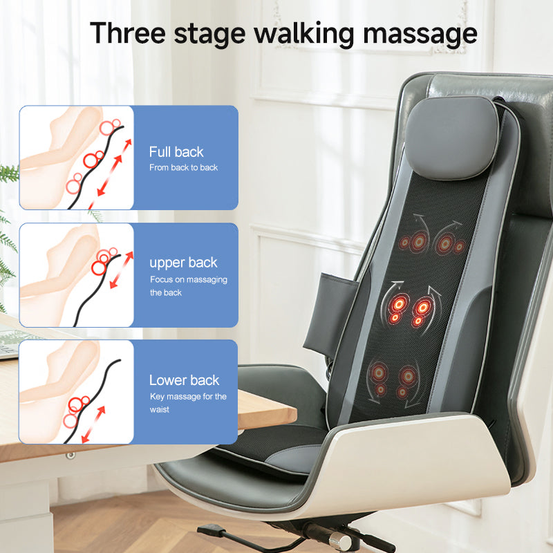C58 Car Massager Pad Neck and Back Massage Chair Cushion with Seat Vibration
