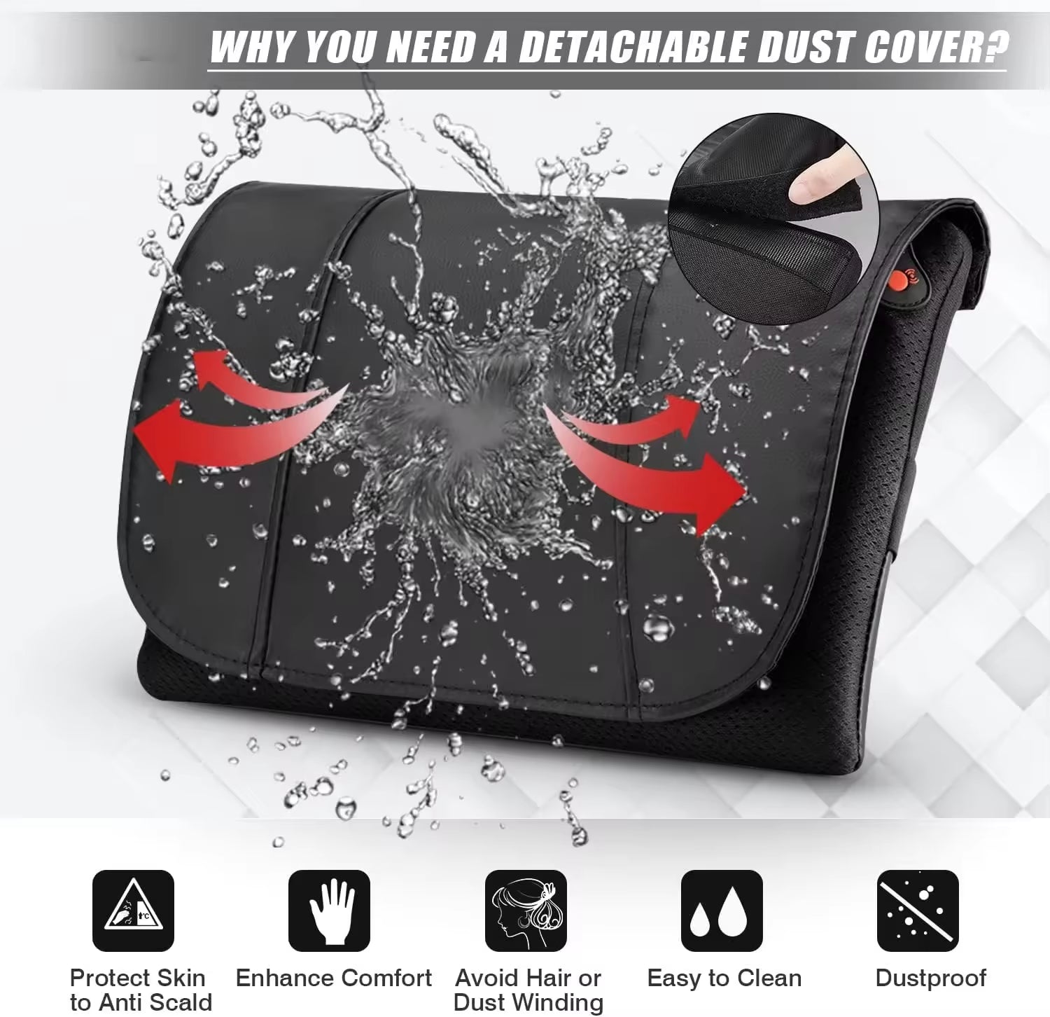 CL-168X Electric Shiatsu Massager for Neck and Shoulders for Car and Home Use Comfortable Cervical Lumbar Pillow