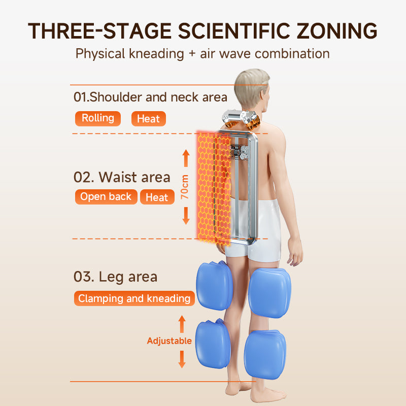 RP-O5 Design Electric Massage Bed SL Track + Air + Neck Roller for Body Wholesale From Supplier