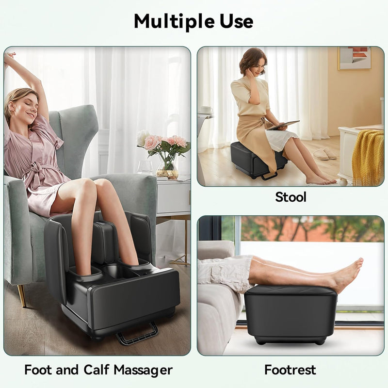 CL-5001 Electric Foot Massager with Rolling & Air Pressing Design Kneading & Heating Chair Feature for Leg Application