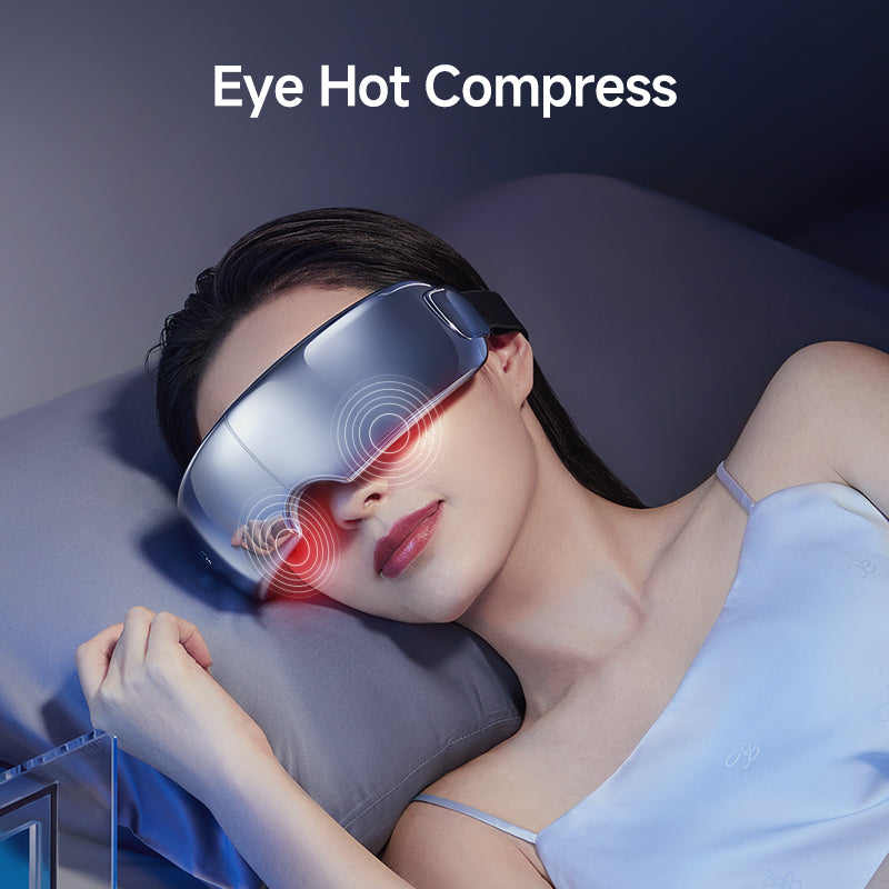 Professional Eye Care Massage Instrument Foldable Electric Smart Eye Massager With Heat Compression