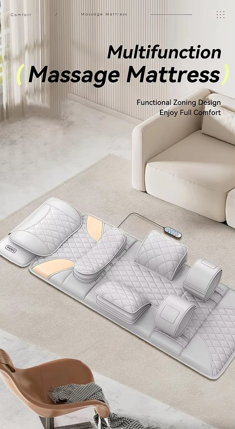 U6 Best-Selling Heated Electric Airbag Infrared Back Massage Mattress New Products Whole Body Vibration for Neck Made Leather