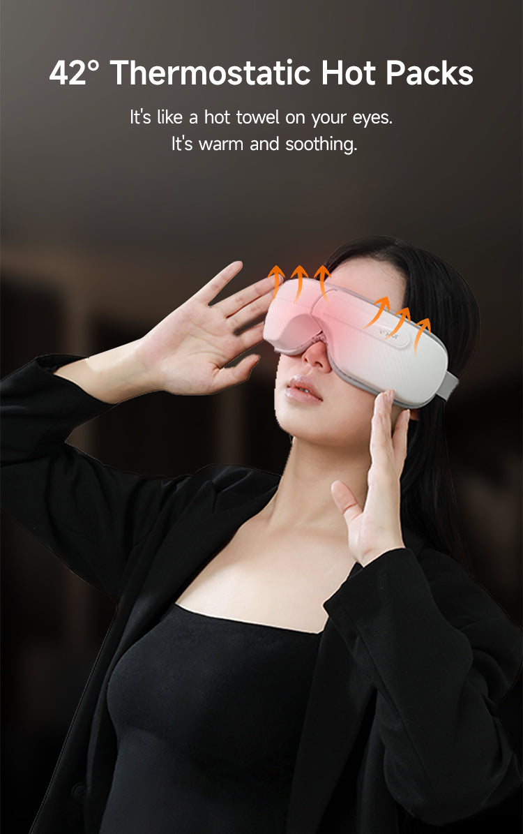 RP-i30 High Quality Rechargeable Foldable Eye Massager Smart Health Care Product with Heat Compression Comfortable Eye Relaxation
