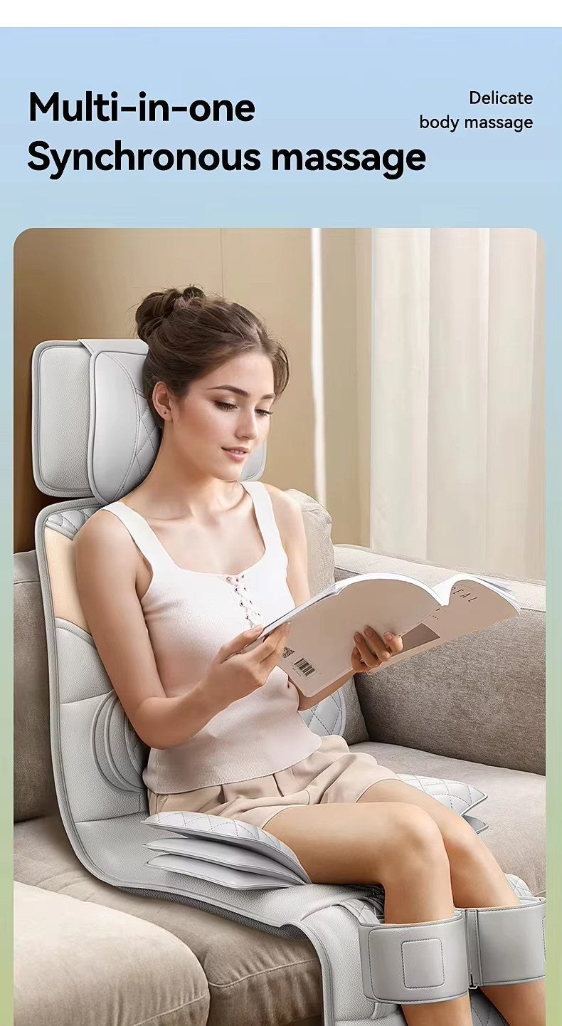 U6 Best-Selling Heated Electric Airbag Infrared Back Massage Mattress New Products Whole Body Vibration for Neck Made Leather