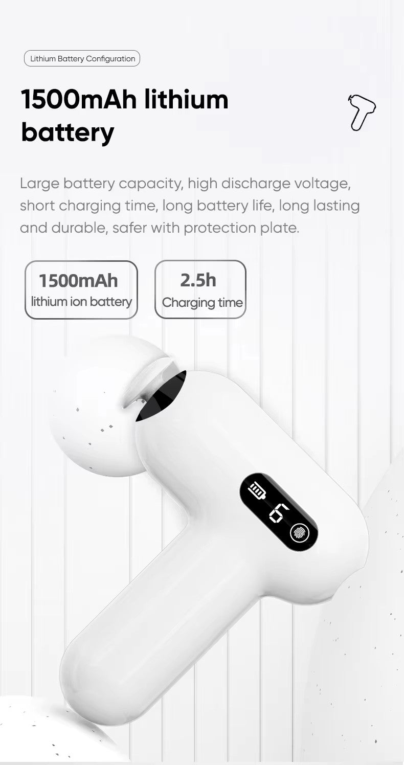 MG05 Best Trending Mini Electric Handheld Body Massager Portable Trending Fascial Gun Sports Deep Tissue Vibration Fitness Muscle