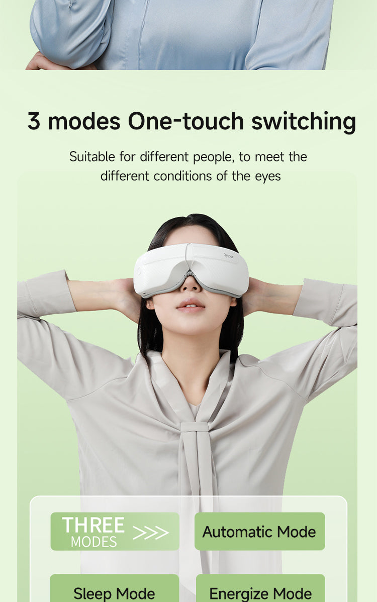 RP-i30 High Quality Rechargeable Foldable Eye Massager Smart Health Care Product with Heat Compression Comfortable Eye Relaxation