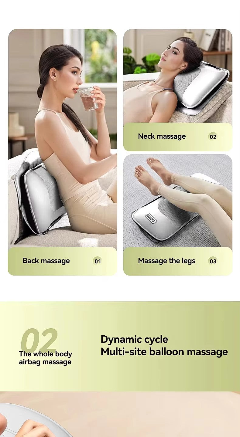 U6 Best-Selling Heated Electric Airbag Infrared Back Massage Mattress New Products Whole Body Vibration for Neck Made Leather