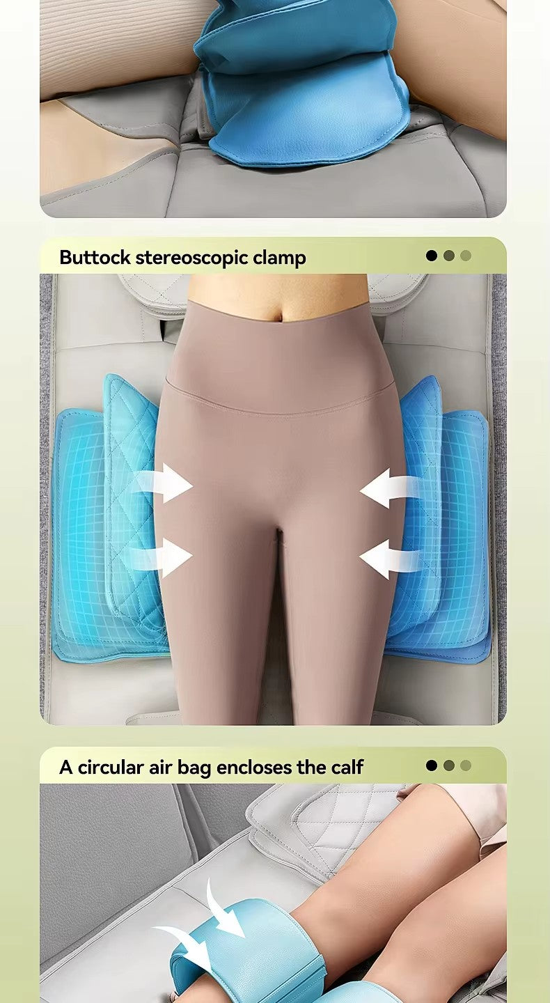 U6 Best-Selling Heated Electric Airbag Infrared Back Massage Mattress New Products Whole Body Vibration for Neck Made Leather