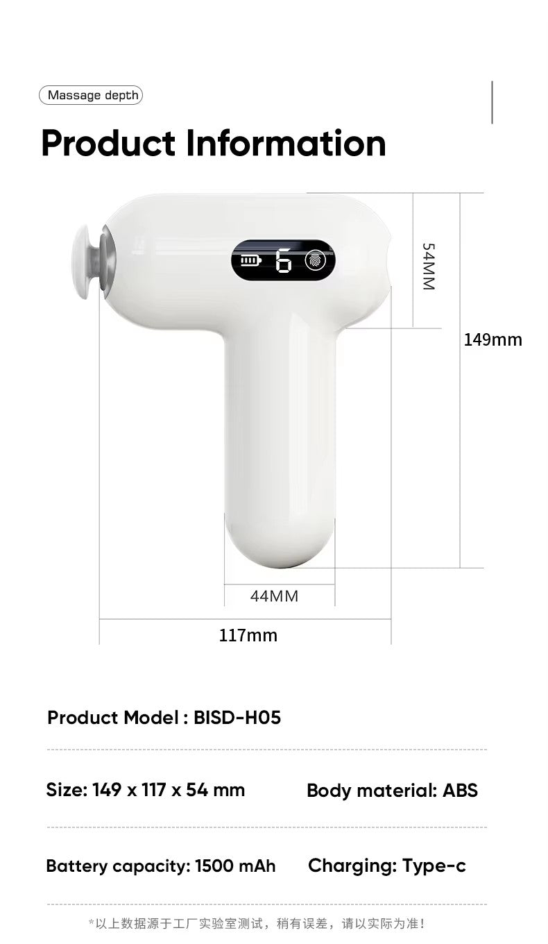 MG05 Best Trending Mini Electric Handheld Body Massager Portable Trending Fascial Gun Sports Deep Tissue Vibration Fitness Muscle