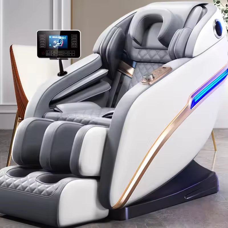 C5 Luxury Full Body 4D Massage Chair Zero Gravity Sl Track Modern Electric 3D Leather Head Neck Massager for Waist Foot Head