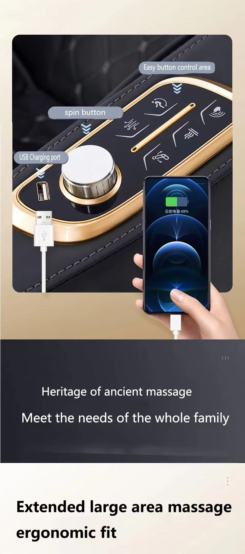 R8 Modern 3D Full Body Leather Massage Chair 8 Roller Technology Smart Therapy Vibrating Seat Neck Foot Gravity Air Pressure