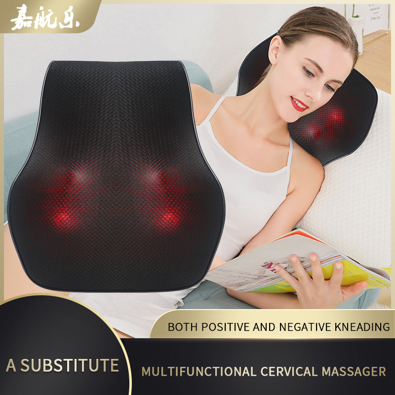 CL-K3YX Comfortable Lumbar Massager Kneading Waist Back Cervical Massage Cushion for Household & Car Use