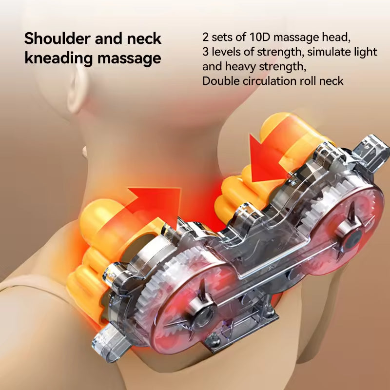 U6 Best-Selling Heated Electric Airbag Infrared Back Massage Mattress New Products Whole Body Vibration for Neck Made Leather
