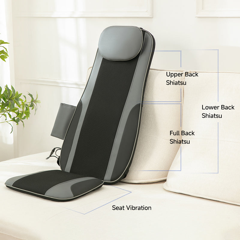 C58 Car Massager Pad Neck and Back Massage Chair Cushion with Seat Vibration