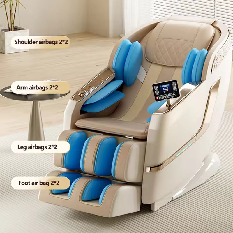 T2 Best Quality Full Body Zero Gravity Electric Automatic Massage Chair Shiatsu Manufacturer's Design with Back Facial Features
