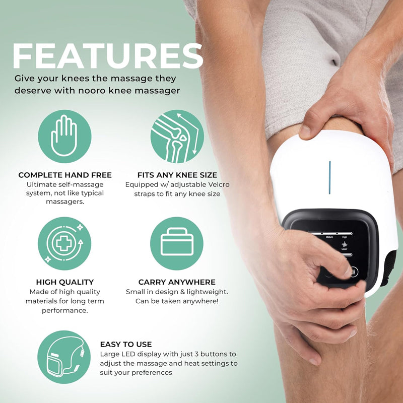 1101 Arthritis Pain Relief Joint Massage Machine Smart Infrared Physiotherapy Hot Compress Vibration Knee Massager With Heat