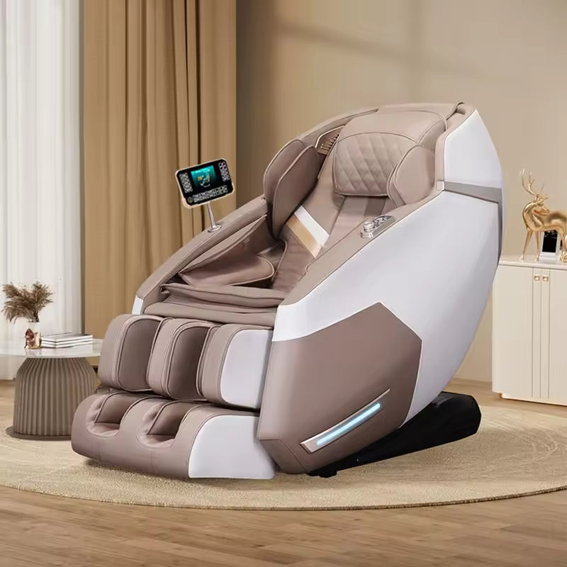 T6 Full Body 4D Zero Gravity Multifunctional Massage Chair Adjustable Stretch Portable Features for Whole Body Hand Waist Foot