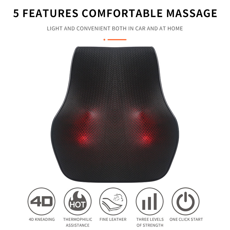 CL-K3YX Comfortable Lumbar Massager Kneading Waist Back Cervical Massage Cushion for Household & Car Use