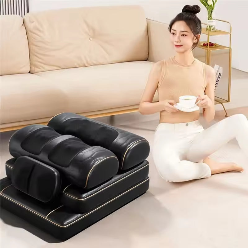 U3 Rolling Shiatsu Massage Cushion Kneading Back Body Mattress Vibrator Seat Cushions Pain Relief Back Massage Machine
