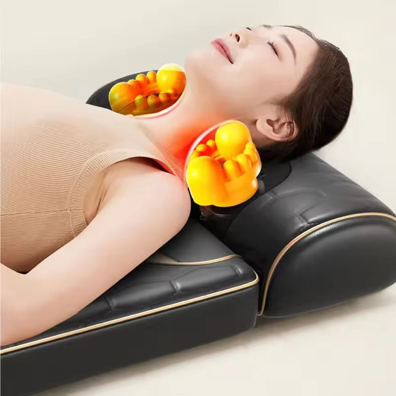 U3 Rolling Shiatsu Massage Cushion Kneading Back Body Mattress Vibrator Seat Cushions Pain Relief Back Massage Machine