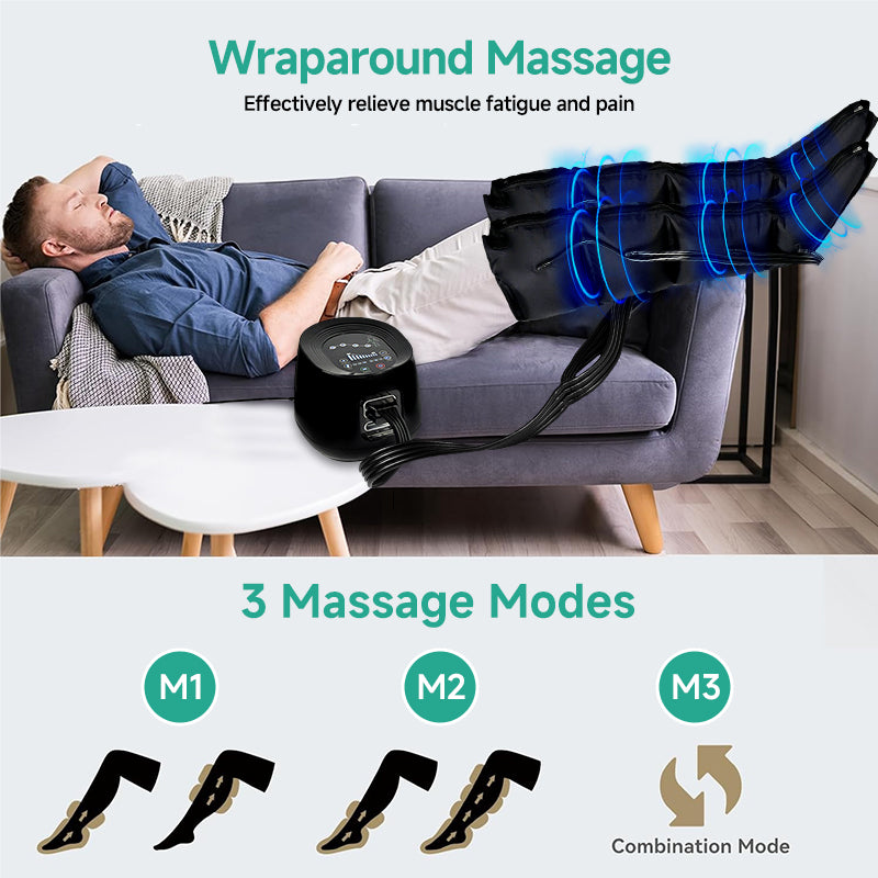 A25 Athlete Relief Compression Leg Massager Air Compression Technology Recovery Boots for Muscle Soreness and Pain