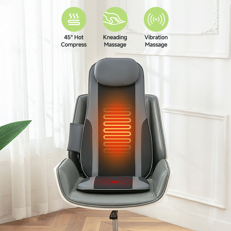 C58 Car Massager Pad Neck and Back Massage Chair Cushion with Seat Vibration