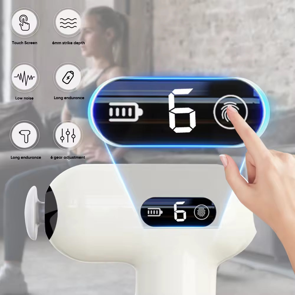 MG05 Best Trending Mini Electric Handheld Body Massager Portable Trending Fascial Gun Sports Deep Tissue Vibration Fitness Muscle