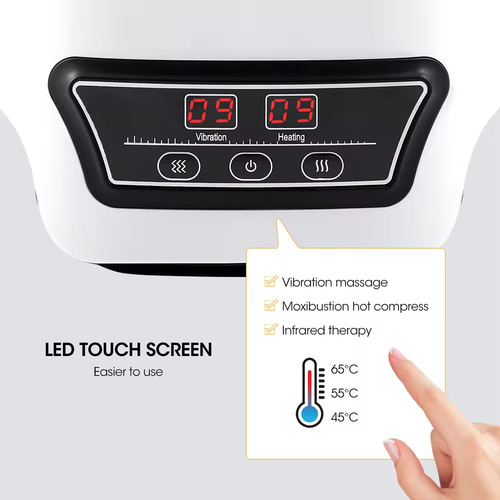 HX01 Smart Infrared Physiotherapy Knee Massager Arthritis Pain Relief Joint Massage Machine with Hot Compress Vibration Heat Feature