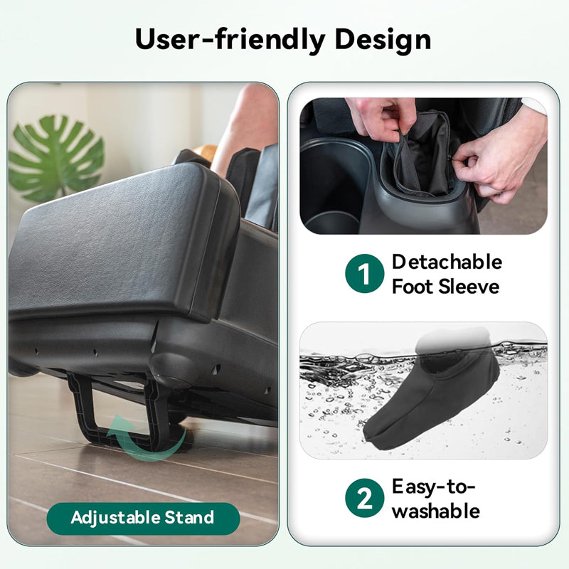 CL-5001 Electric Foot Massager with Rolling & Air Pressing Design Kneading & Heating Chair Feature for Leg Application