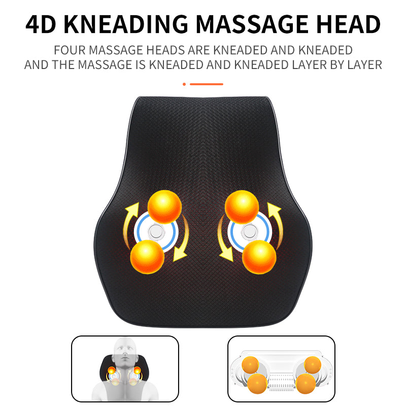 CL-K3YX Comfortable Lumbar Massager Kneading Waist Back Cervical Massage Cushion for Household & Car Use