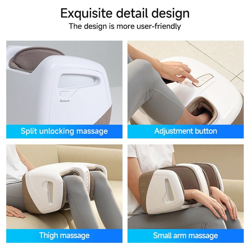 3900 Feet Therapy with Heat Vibrating Shiatsu Calf Foot Massager Machine Increases Blood Flow Electric Foot Massager